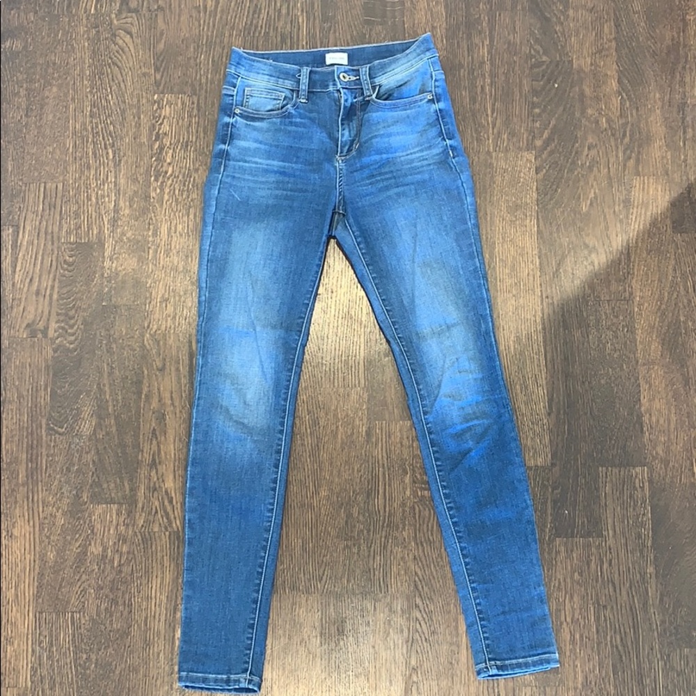 High wasted skinny jeans